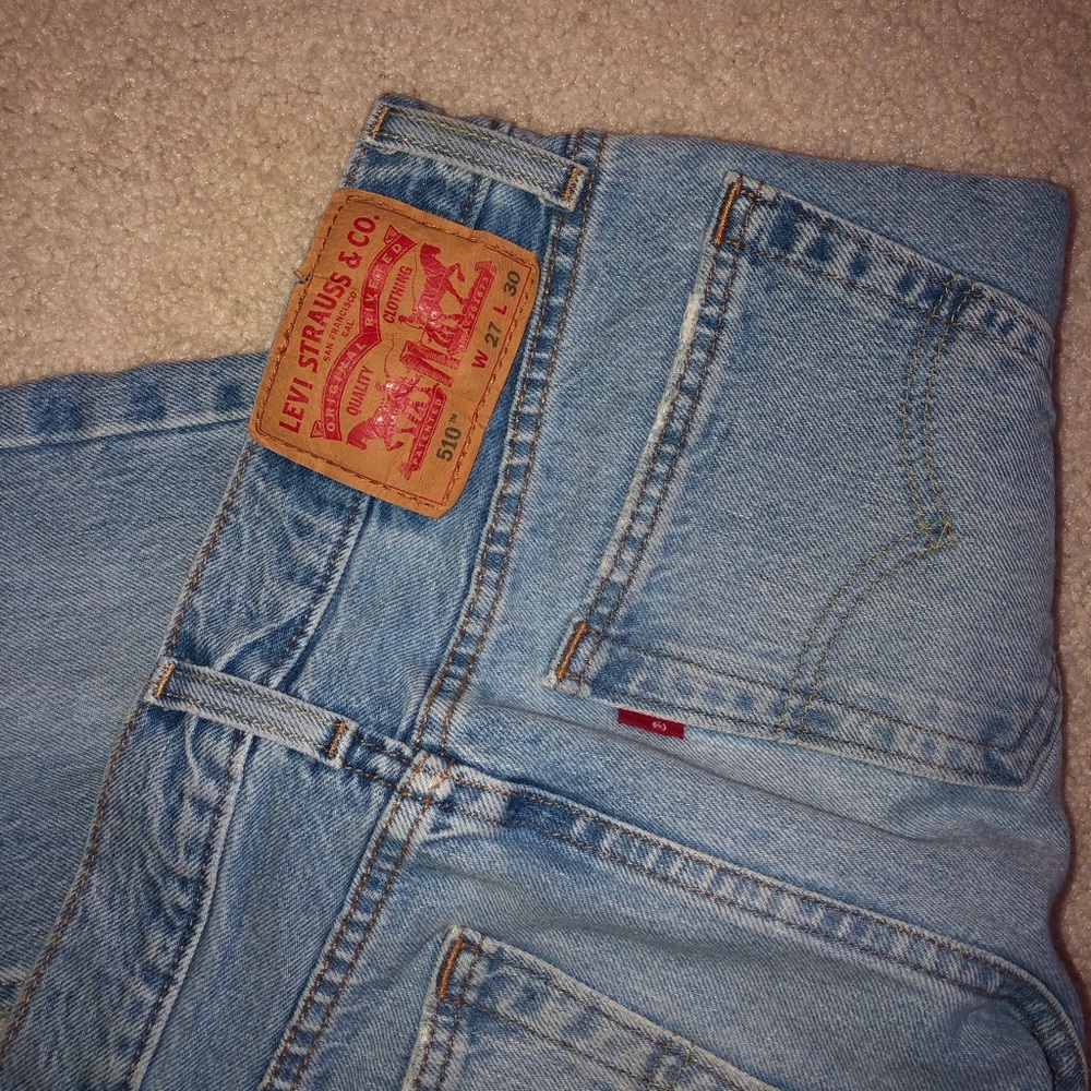 Levi’s distressed 510 jeans